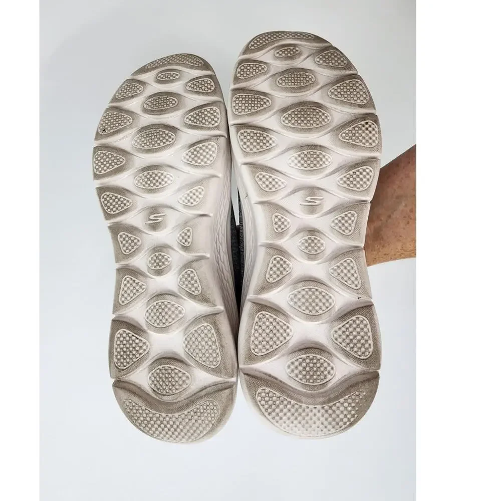 Skechers Slip-Ins Air Cooled Memory‎ Foam Grey Green White Size 6
